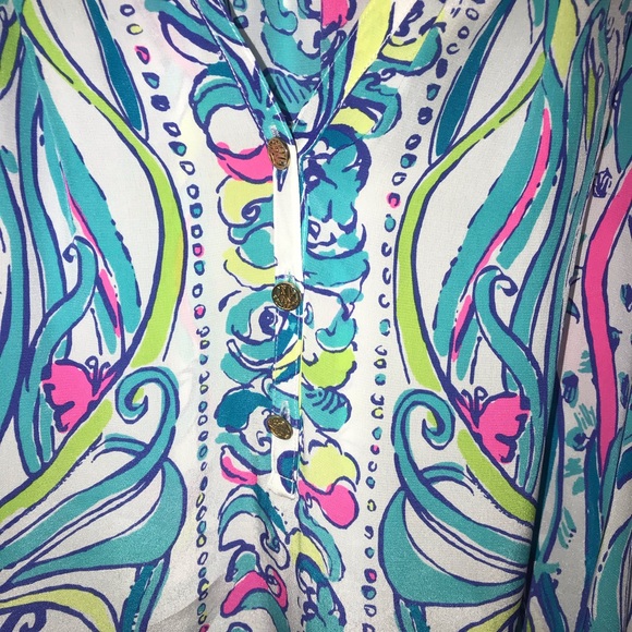 Lilly Pulitzer Elsa Top in Long Story - Picture 2 of 4